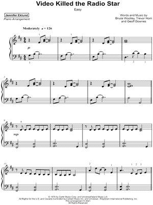 Video Killed the Radio Star [easy]