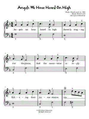 Angels We Have Heard on High [easy]