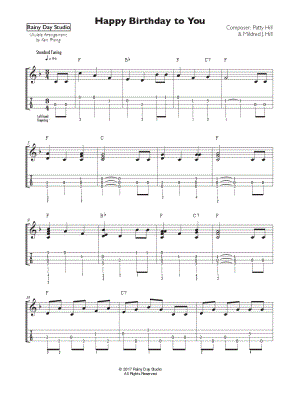 Happy Birthday to You! by Rainy Day Studio - Sheet Music