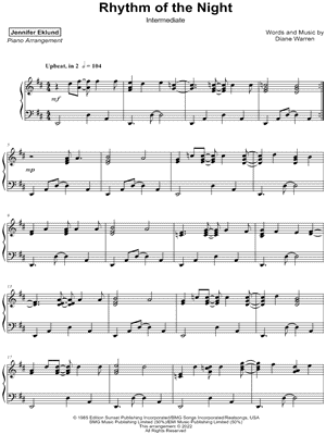 Rhythm of the Night [intermediate]