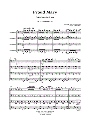 Proud Mary - Trombone Quartet