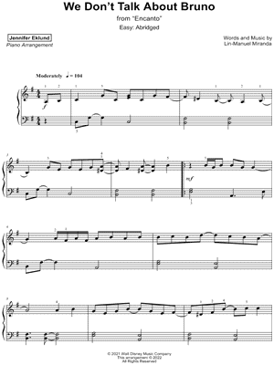 We Don't Talk About Bruno [easy - abridged]