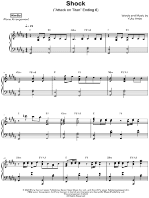 Shock by KimBo - Sheet Music