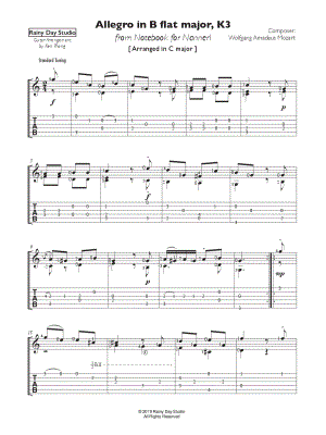 Allegro in B Flat Major