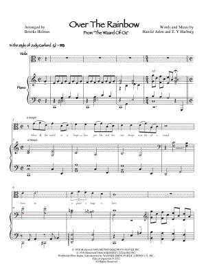 Over the Rainbow - Viola & Piano