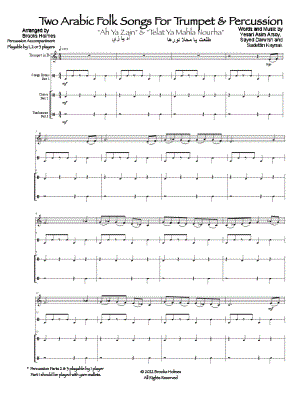 Two Arabic Folk Songs for Trumpet and Percussion