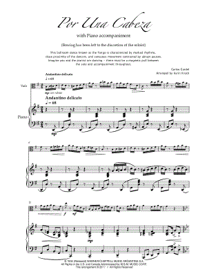 Por una Cabeza - Viola & Piano