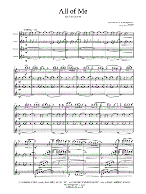 All of Me - Flute Quartet