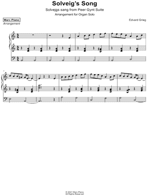 Solveig's Song by Marc Piano - Sheet Music