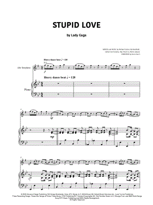 Stupid Love - Alto Saxophone & Piano