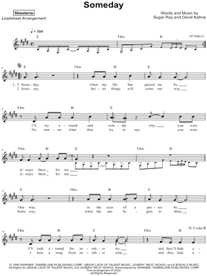 Someday by Sheeteria - Sheet Music