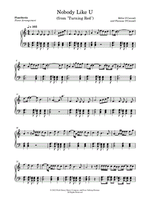Nobody Like U by Pianthesia - Sheet Music