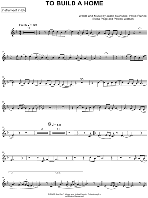 To Build a Home - Bb Instrument