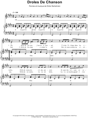 Drôle de chanson