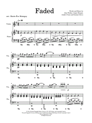 Faded - Violin & Piano