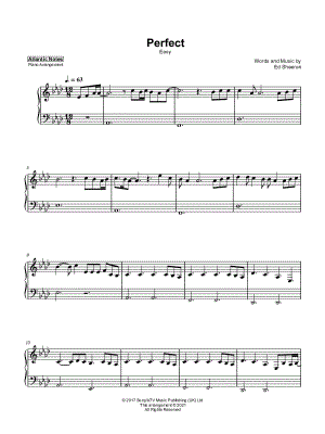 Perfect [easy] by Atlantic Lights - Sheet Music