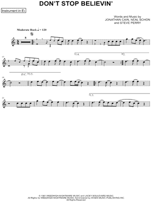 Don't Stop Believin' - Eb Instrument