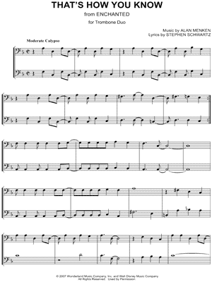 That's How You Know - Trombone Duet