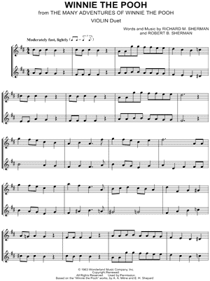 Winnie the Pooh - Violin Duet