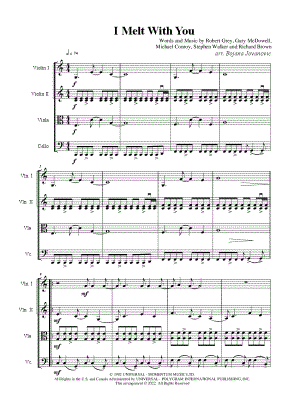 I Melt With You by Bojana Jovanovic - Sheet Music