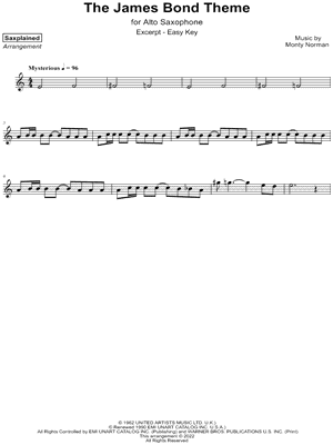 The James Bond Theme [excerpt - easy]