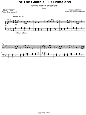 For the Gambia Our Homeland [easy]