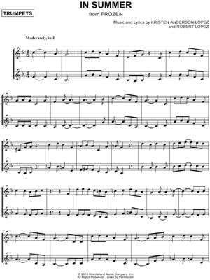 In Summer - Trumpet Duet