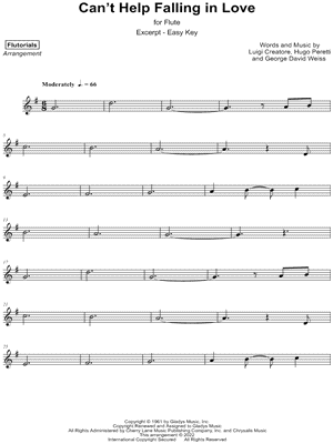 Can't Help Falling in Love [excerpt - easy]