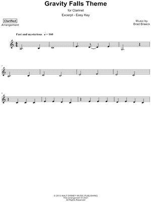 Gravity Falls (Main Title) [excerpt - easy]