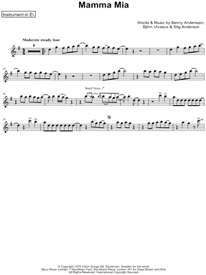 Mamma Mia - Eb Instrument