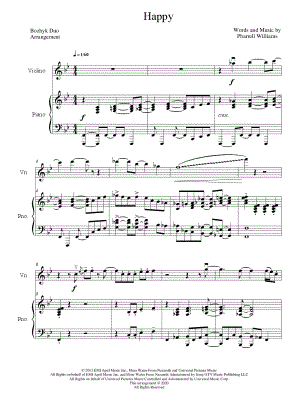 Happy - Violin & Piano