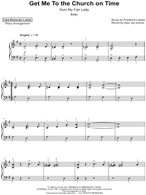 Get Me to the Church on Time [easy]