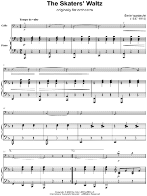 The Skaters Waltz - Cello & Piano