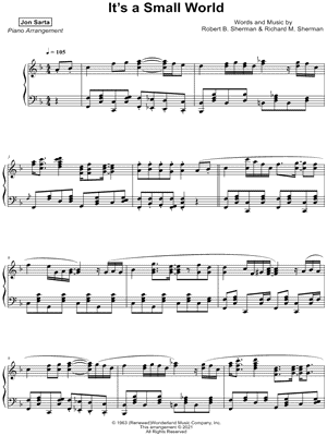 It's a Small World (2022) by Jon Sarta - Sheet Music