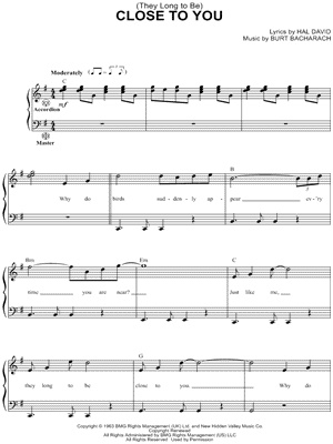 (They Long to Be) Close to You