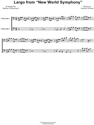Largo from The New World Symphony - Cello Duet