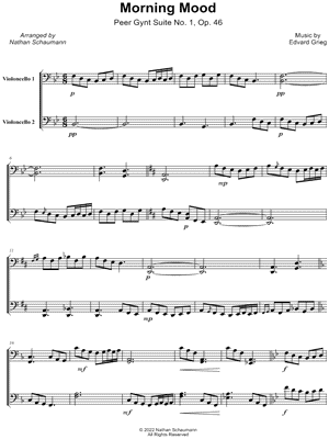 Morning Mood - Cello Duet