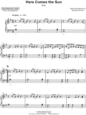 Here Comes the Sun [easy]