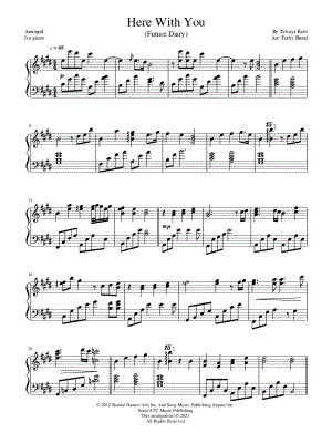 Here with You by Torby Brand - Sheet Music