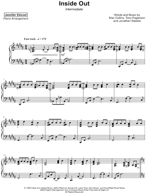 Inside Out [intermediate] by Jennifer Eklund - Sheet Music