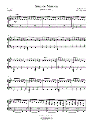 Suicide Mission by Torby Brand - Sheet Music