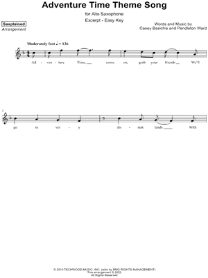 Adventure Time Theme Song [excerpt - easy]