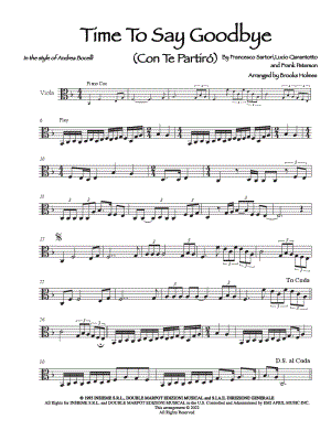 Time to Say Goodbye (Con te partirò)