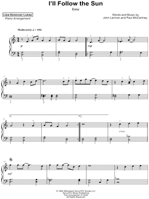 I'll Follow the Sun [easy]