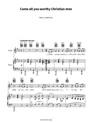 Come All You Worthy Christian Men