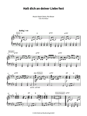 Halt dich an deiner Liebe fest