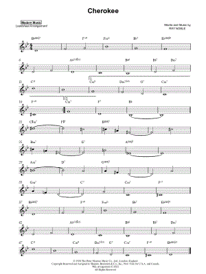Cherokee by Modern Music - Sheet Music
