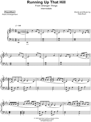 Running Up That Hill [intermediate] by PianoSSam - Sheet Music