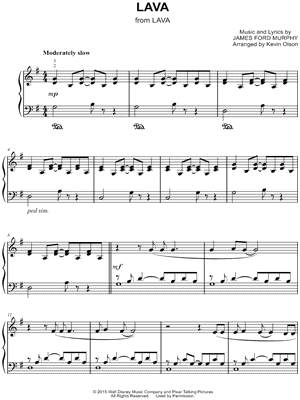 Lava by Kevin Olson - Sheet Music
