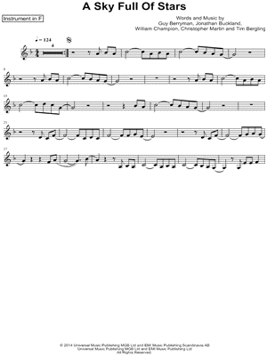 A Sky Full of Stars - F Instrument